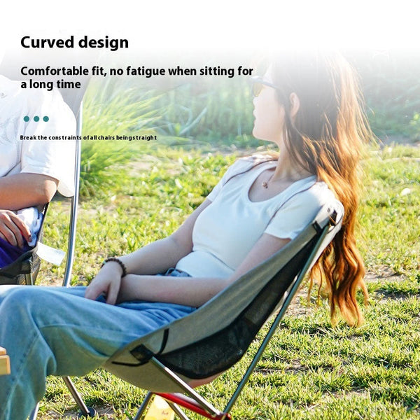 Experience Ultimate Comfort with the Portable Alloy Outdoor Camping Chair