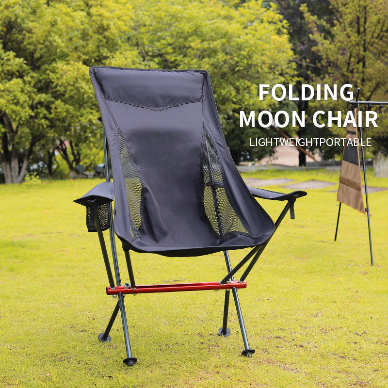 Outdoor Camping High Strap Folding Chair