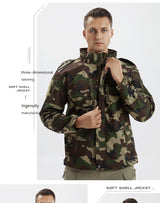 Men's Fleece Jacket Camouflage Jacket
