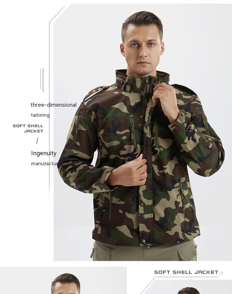 Men's Fleece Jacket Camouflage Jacket