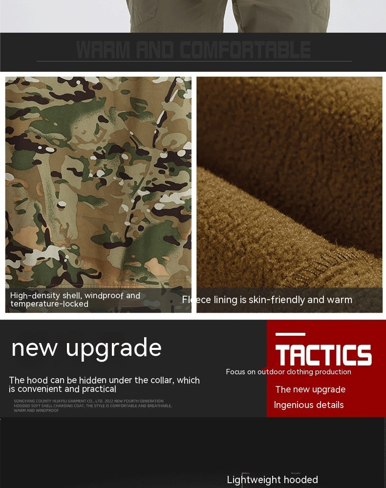 Men's Fleece Jacket Camouflage Jacket