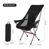 Outdoor Camping High Strap Folding Chair