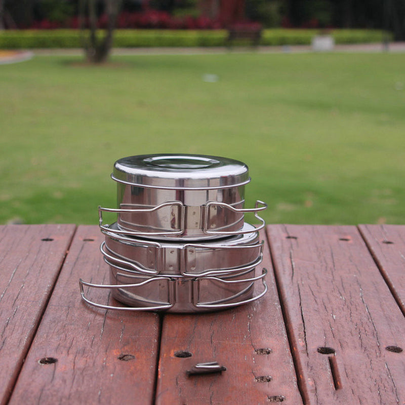 Outdoor Camping Portable Cookware Pot Set