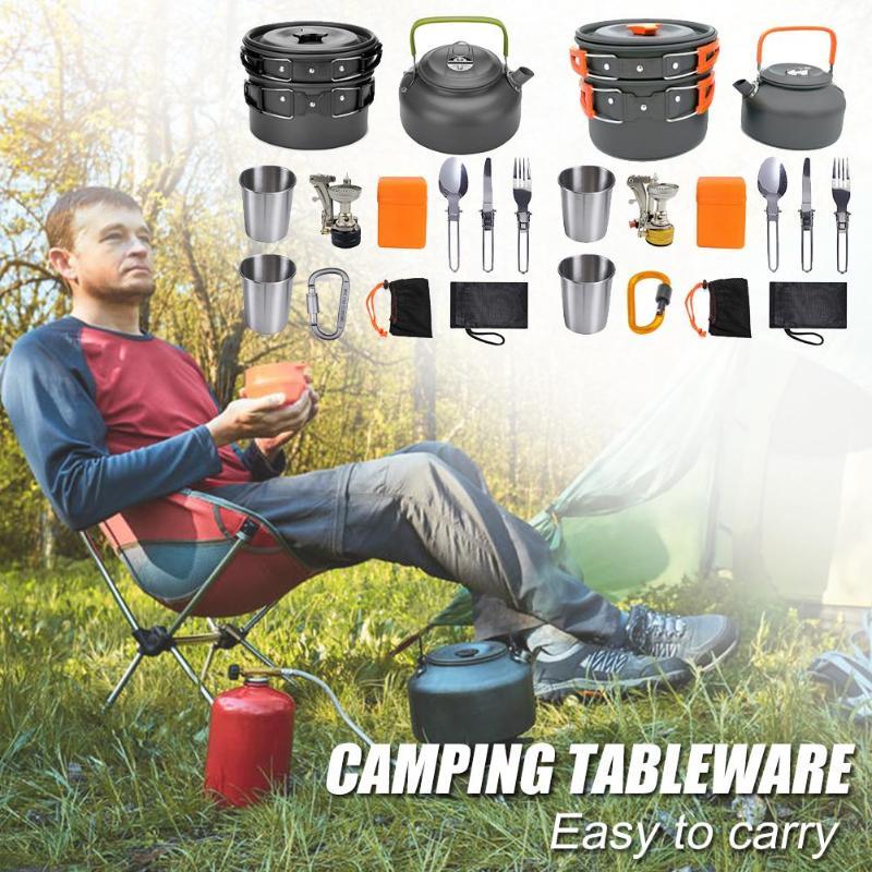 Camping Cookware Kit Outdoor Cooking Set