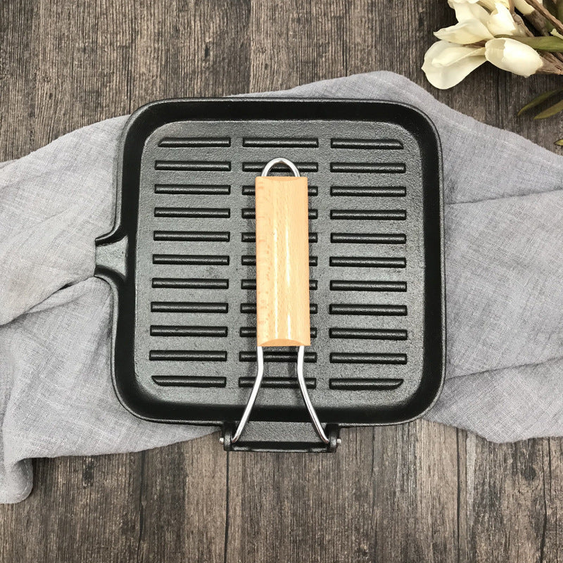 Cast Iron Steak Skillet Folding Pan