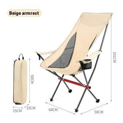 Outdoor Camping High Strap Folding Chair