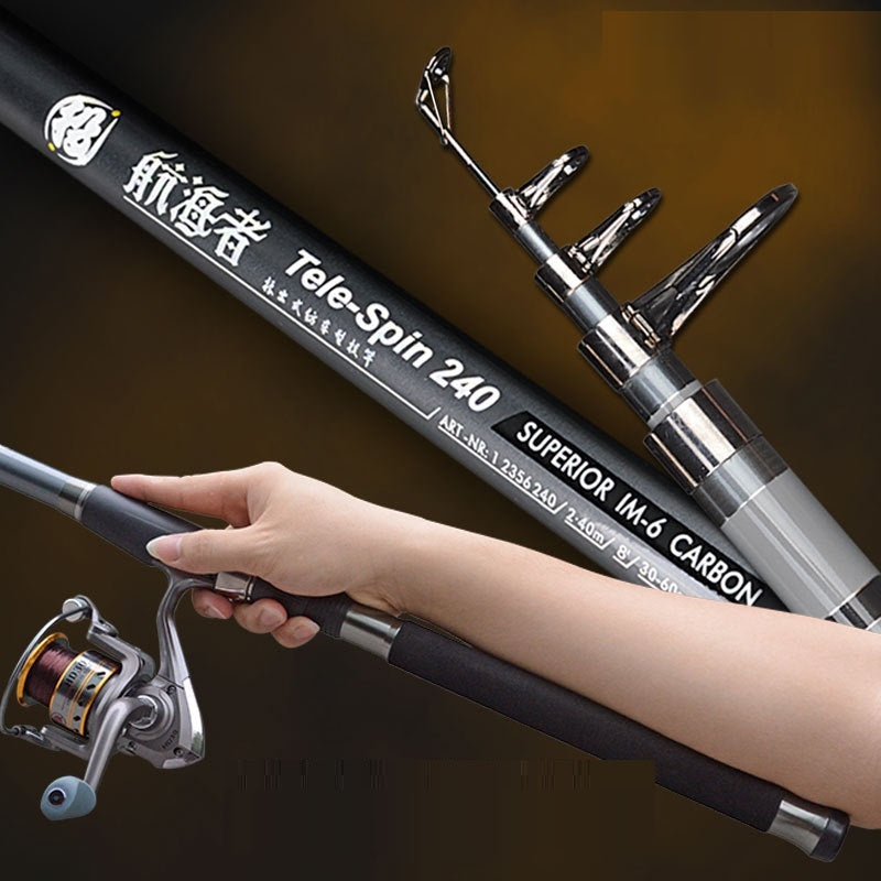 Stainless Steel Retractable Fishing Rod