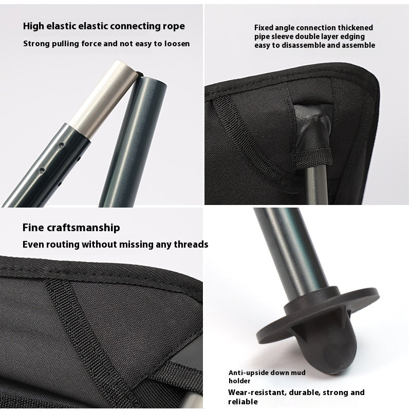 Outdoor Camping High Strap Folding Chair