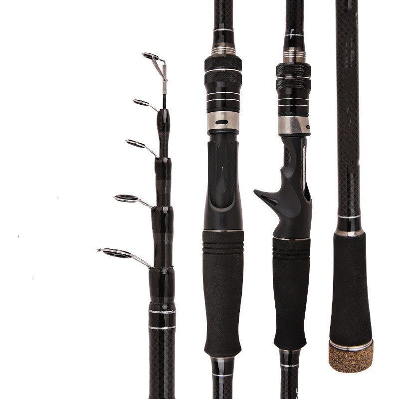 Section Portable Straight Shank Fishing Rod