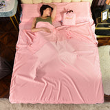 Solid Color Double Travel Sleeping Bag