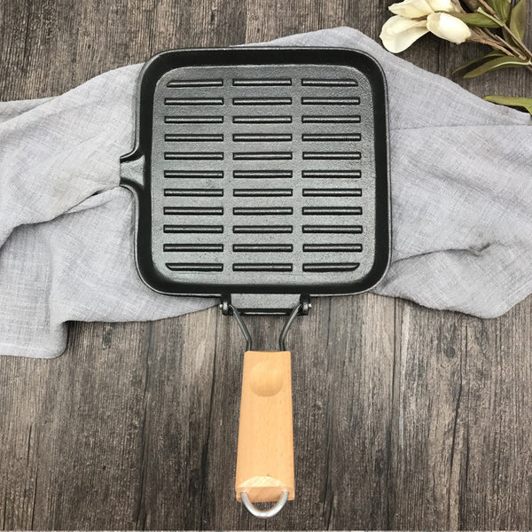 Cast Iron Steak Skillet Folding Pan