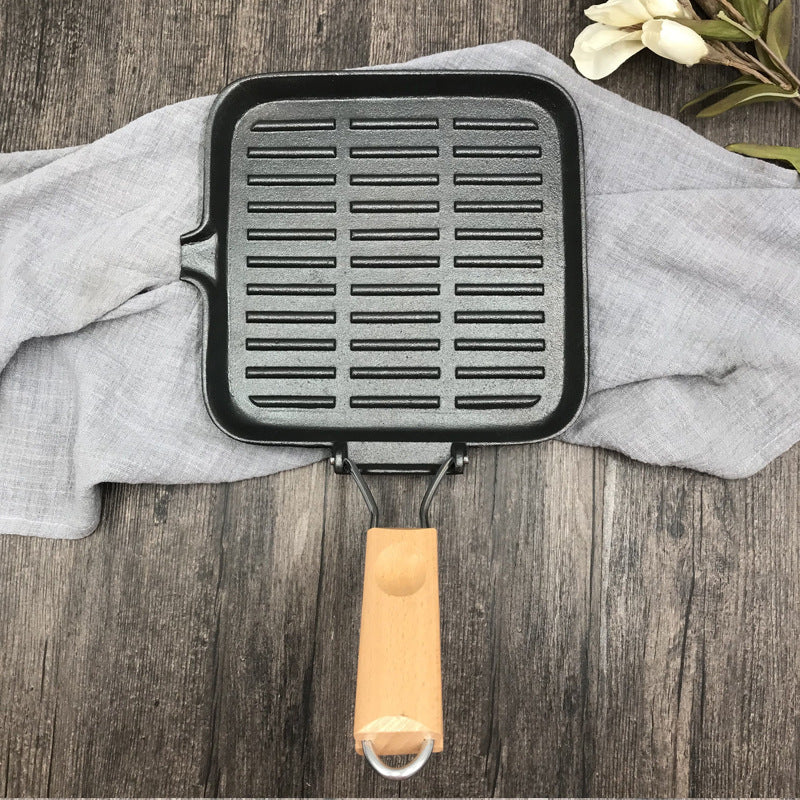 Cast Iron Steak Skillet Folding Pan