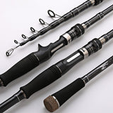 Section Portable Straight Shank Fishing Rod