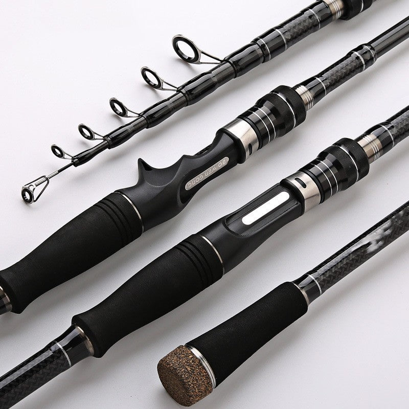 Section Portable Straight Shank Fishing Rod