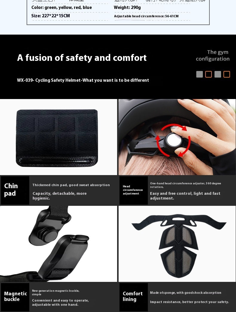 Bicycle Helmet Full Boud Belt Fly Net