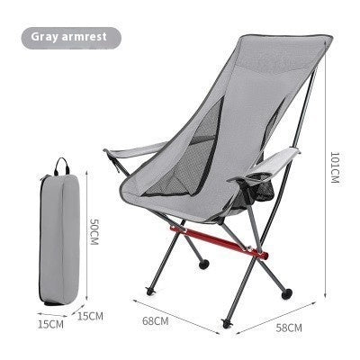 Outdoor Camping High Strap Folding Chair